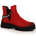 Suede Chelsea boots on the Potocki W WOL105B platform red