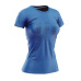 TR-4815OR dámske aktívne tričko s potlačou z recyklovaného materiálu MADELEINE bluemelange