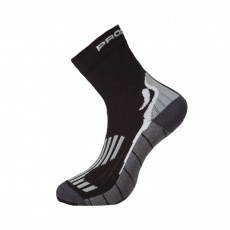 Progress P RHS RUNNING HIGH SOX bežecké ponožky černá/šedá