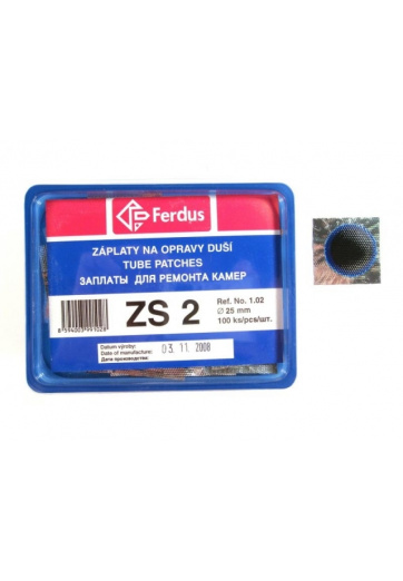 záplaty Ferdus ZS 2 25mm 100ks/1.83/ks