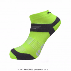 Progress P RNS RUNNING SOX bežecké ponožky reflexní žlutá/šedá