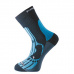 Progress P MRN merino turistické ponožky čierna/modrá/šedá
