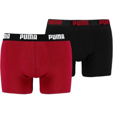 Men&#39;s boxer shorts Puma Basic Boxer 2P red black 521015001 786 S