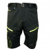 kalhoty krátké pánské HAVEN NAVAHO SLIMFIT černo/zelené s cyklovložkou