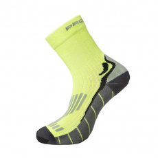 Progress P RHS RUNNING HIGH SOX bežecké ponožky reflexní žlutá/šedá