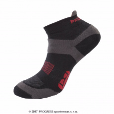 Progress P RNS RUNNING SOX bežecké ponožky černá/tm.šedá