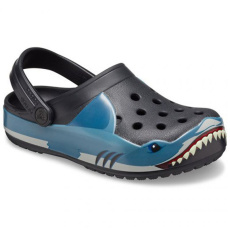 Crocs Fun Lab Shark Band Clg K Jr 206271 001 shoes 28-29