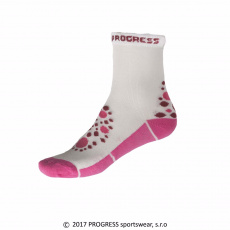 Progress DT KIDS SUMMER SOX detské funkčné ponožky bílá/růžová