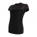 triko krátké dámské SENSOR MERINO IMPRESS černá/pattern